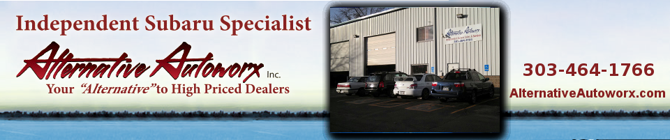 Alternative Autoworx - Indepedent Subaru Specialists - Your "Alternative" to High Priced Dealers